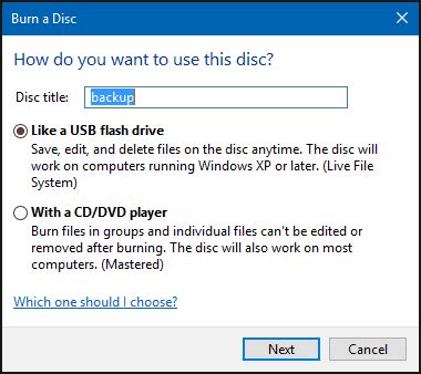 How to Burn a CD or DVD on Windows 10 .